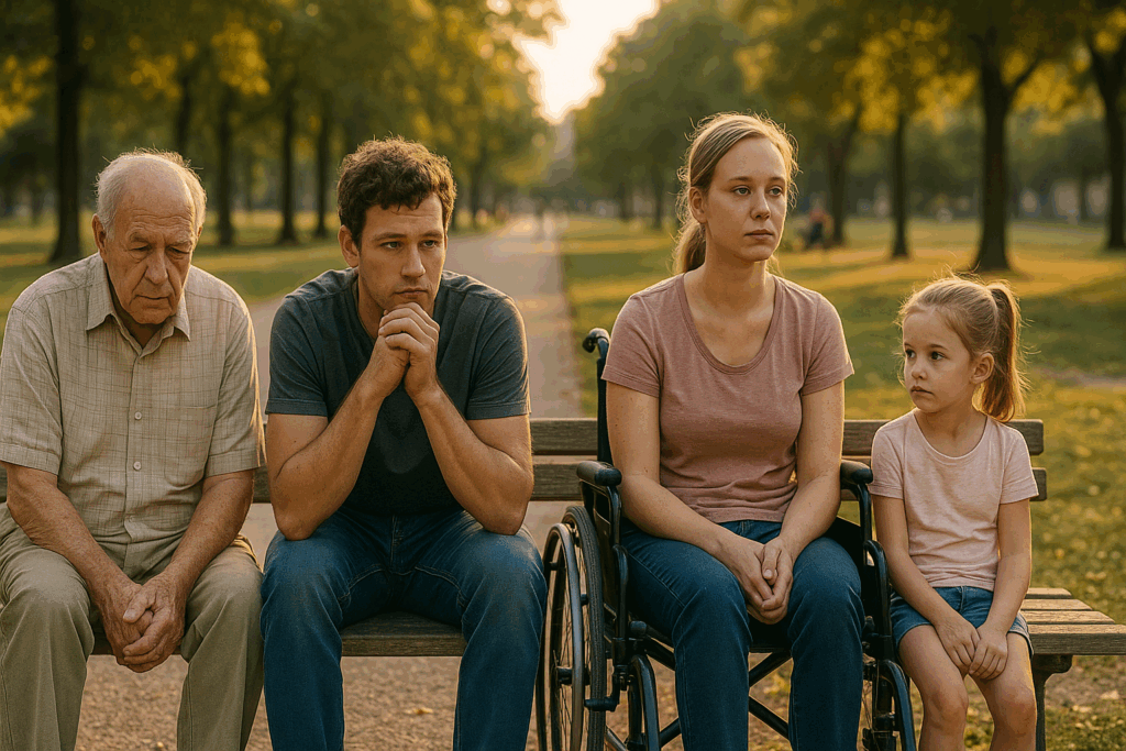 A visual representation of individuals who may need a guardian due to incapacity.