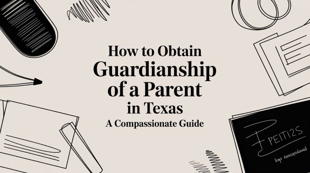 How to Obtain Guardianship of a Parent in Texas, compassionate guide, legal documents, guardianship process, Texas probate law